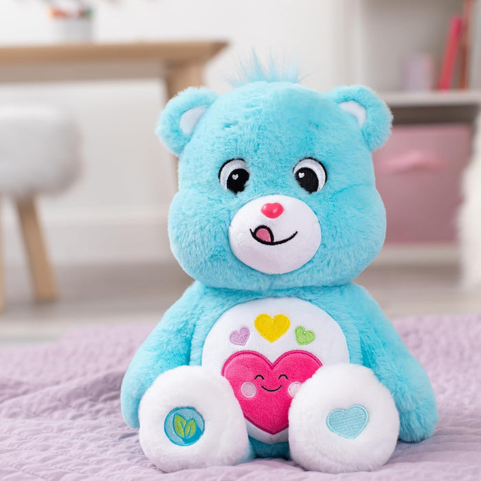 Basic Fun Care Bears Umweltfreundliches Plüschtier Medium 35cm - Bär Immer da, Niedliches Plüschtier Sammeln, Langlebiges Plüschtier für Jungen und Mädchen