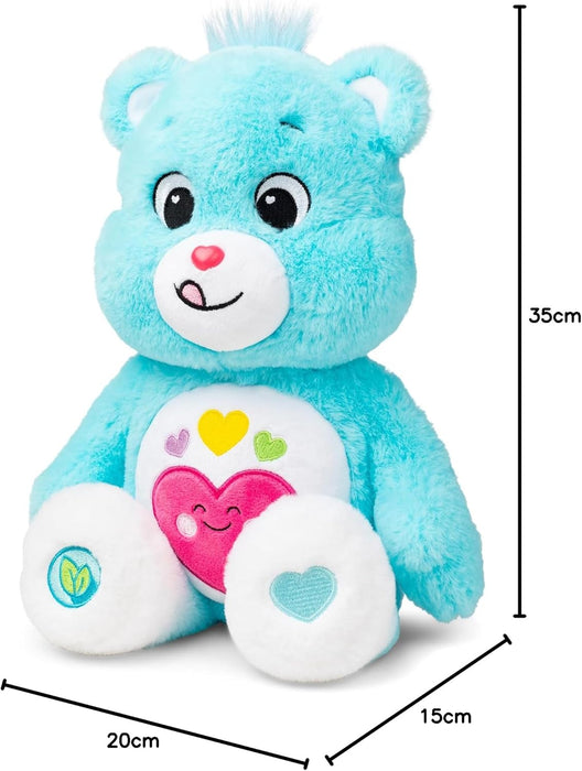 Basic Fun Care Bears Umweltfreundliches Plüschtier Medium 35cm - Bär Immer da, Niedliches Plüschtier Sammeln, Langlebiges Plüschtier für Jungen und Mädchen