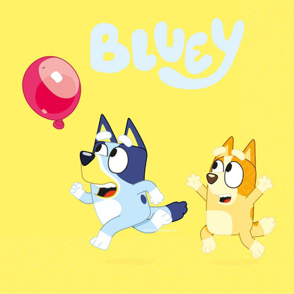 amscan 9915379 - Pack of 16 Bluey 33cm Luncheon