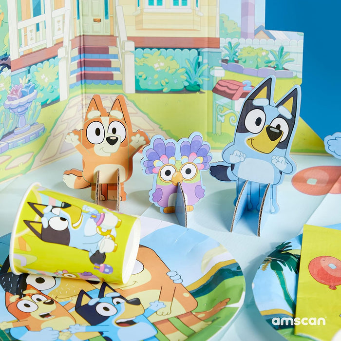 amscan 9915381 - Pack of 8 Bluey Paper Cups (237ml)