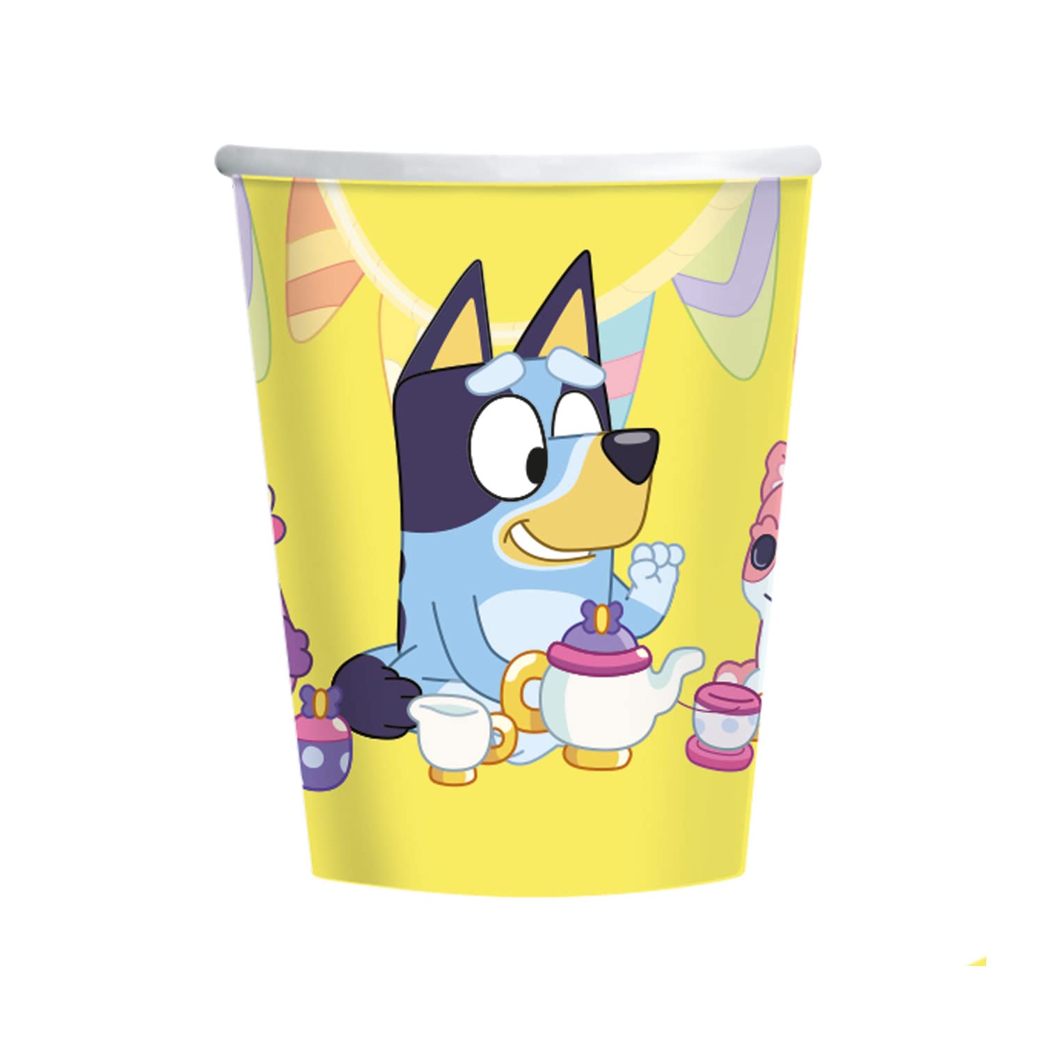 amscan 9915381 - Pack of 8 Bluey Paper Cups (237ml)