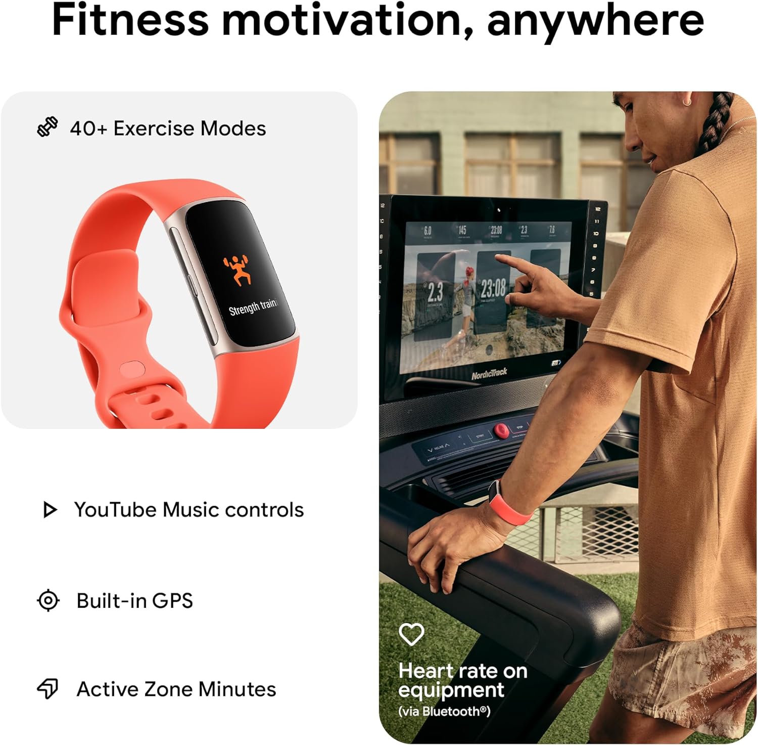 Fitbit Charge 6 - Coral /Gold (Uk/Ie)