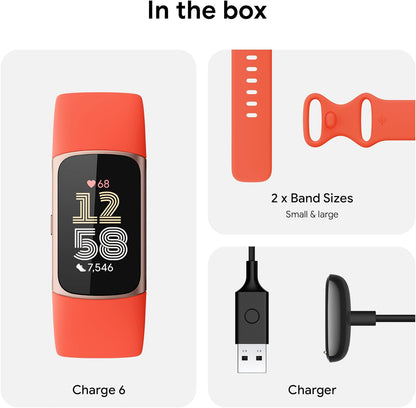 Fitbit Charge 6 - Coral /Gold (Uk/Ie)