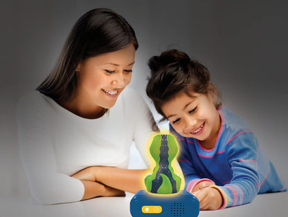 Lexibook RL800DINO Dinosaur Nightlight, Alarm Clock for Boys and Girls, Snooze, Colour Blue/Green,Medium