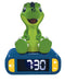 Lexibook RL800DINO Dinosaur Nightlight, Alarm Clock for Boys and Girls, Snooze, Colour Blue/Green,Medium