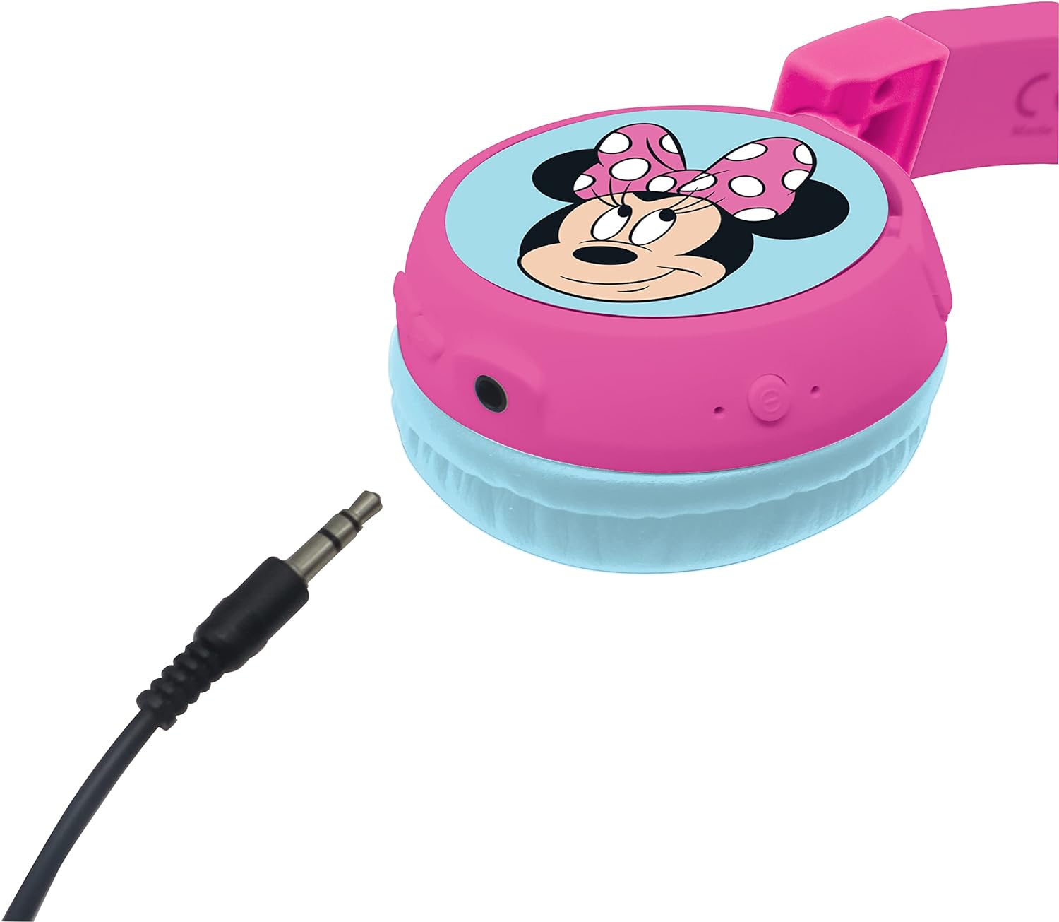 Lexibook Minnie, 2-in-1 Bluetooth Headphones for Kids, Stereo, Wireless, Wired, Kids safe, Foldable, Adjustable, pink/blue, HPBT010MN Disney Minnie