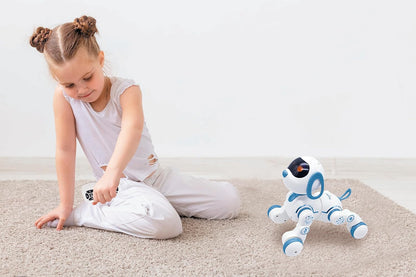 Lexibook, Power Puppy® Jr, My Little Robot Dog, Perro Robot con Sonidos, música, Efectos de luz, ladra y Camina como un Perro de Verdad, Juguete para niños y niñas