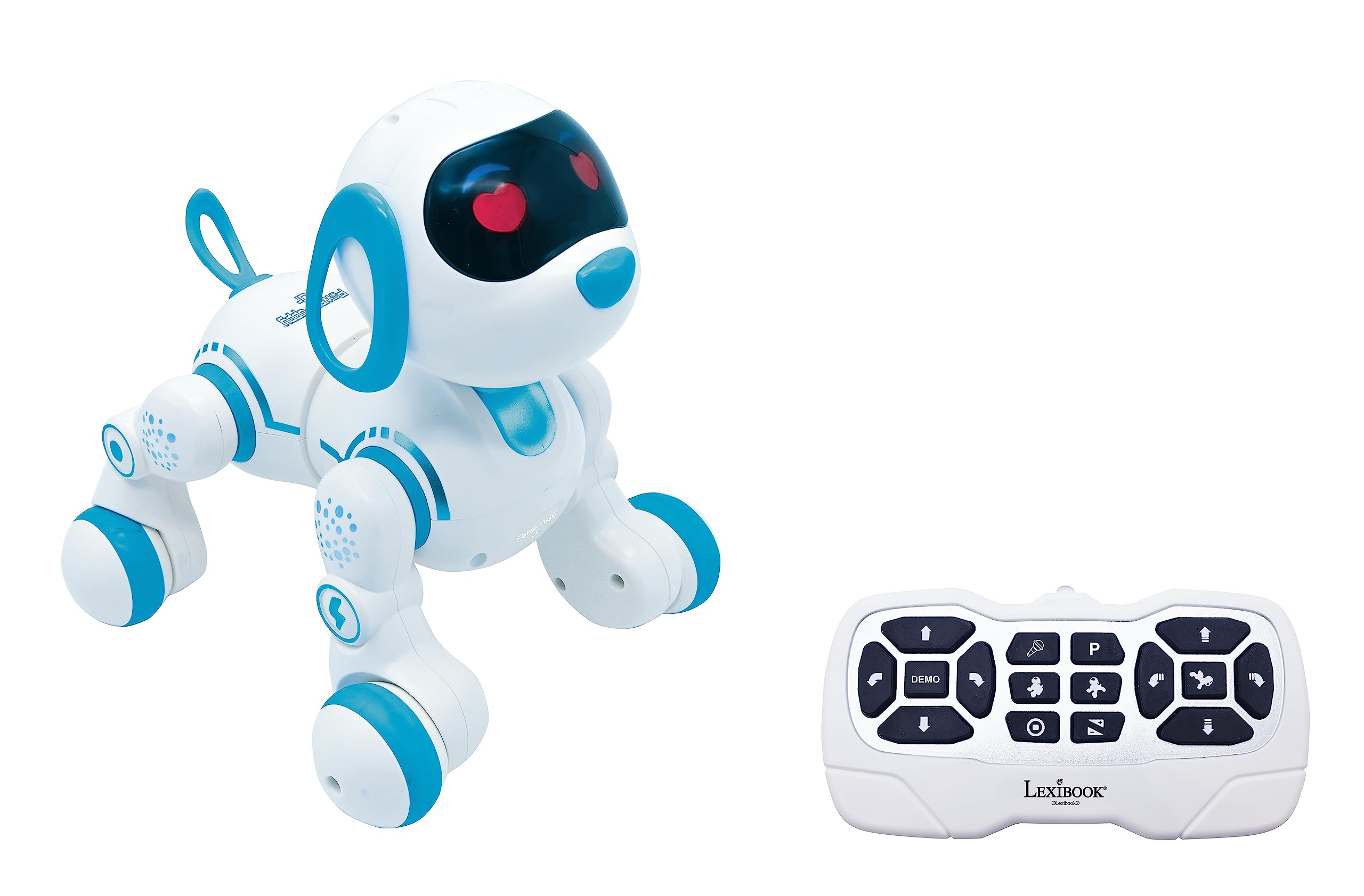 Lexibook, Power Puppy® Jr, My Little Robot Dog, Perro Robot con Sonidos, música, Efectos de luz, ladra y Camina como un Perro de Verdad, Juguete para niños y niñas