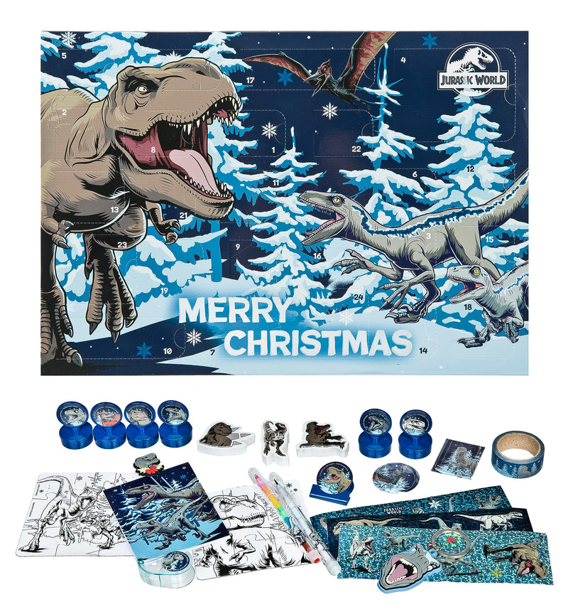 JUWD8025 Undercover Jurassic World Advent Calendar for Children, Multi-Colour, Approx. 45 x 32 x 3 cm