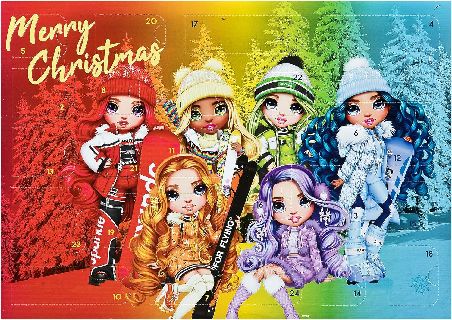 Undercover RHOF8025 - Rainbow High Adventskalender für Kinder, Mehrfarbig, ca. 45x32x3cm
