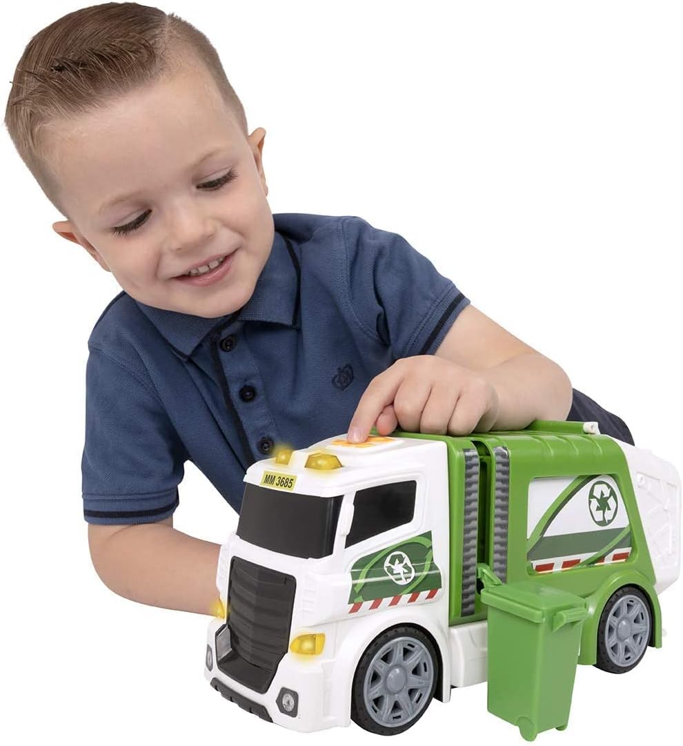 Dumel - Müllwagen mit Licht und Teamsterz-Spielzeugen (CYP 1