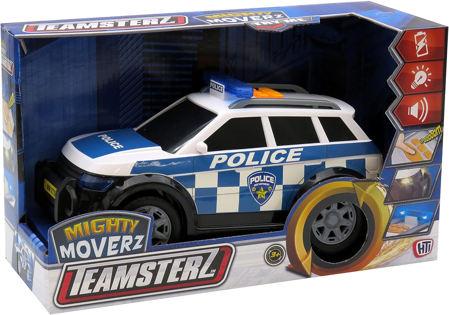 CYP Brands - Coche de Policía con Luz y Sonidos Teamsterz