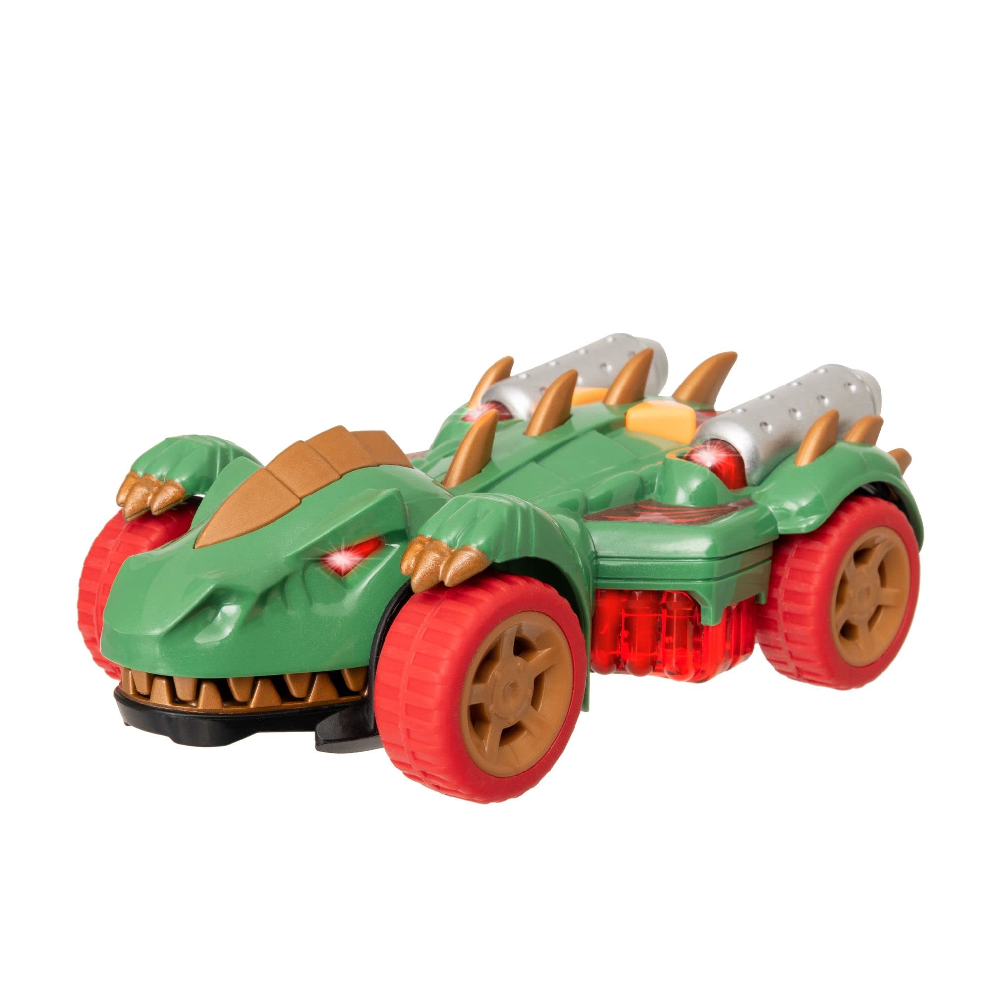 Teamsterz Monster Minis Dino Car | Light & Sound Monster Car | Realistic Engine And Monster Noises With Flashing Lights | Monster Chomping Dinosaur Jaws | Kid’s Play Figures And Vehicle Toy | Ages 3+