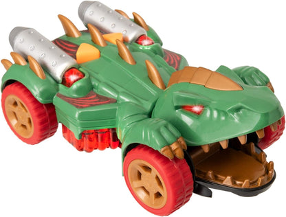 Teamsterz Monster Minis Dino Car | Light & Sound Monster Car | Realistic Engine And Monster Noises With Flashing Lights | Monster Chomping Dinosaur Jaws | Kid’s Play Figures And Vehicle Toy | Ages 3+