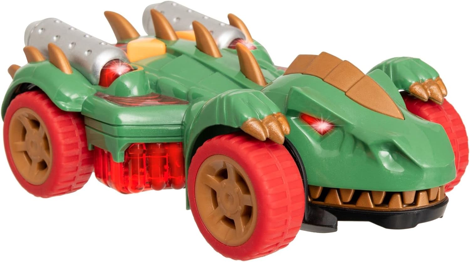 Teamsterz Monster Minis Dino Car | Light & Sound Monster Car | Realistic Engine And Monster Noises With Flashing Lights | Monster Chomping Dinosaur Jaws | Kid’s Play Figures And Vehicle Toy | Ages 3+