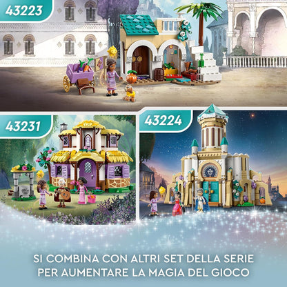 LEGO 43224 Disney Princess König Magnificos Schloss, 4 Etagen, 4 Charaktere
