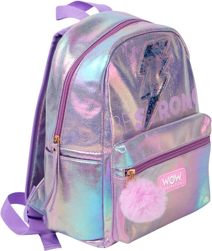 Kids Euroswan Mochila Paseo 32 CMS Plateada Wow Generation, Multicolor, único (WOW00048