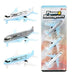 PLANES&H Set Planes 'Airbus' - 3 stuks op kaart zonder vliegtuigen, meerkleurig (26741A