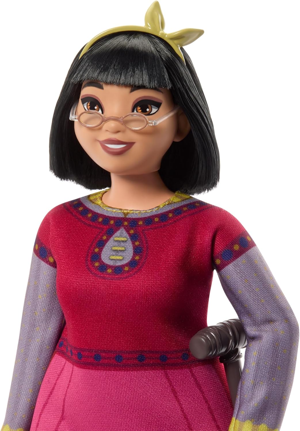 Mattel Disney Wish El Poder de los Deseos, Dahlia Muñeca con vestido rojo y accesorios, inspirado en la película, juguete +3 años (HPX24