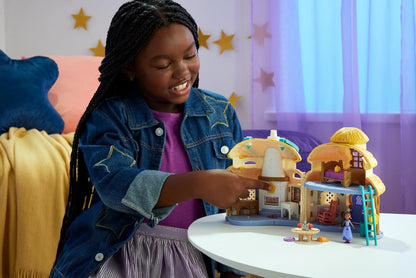 Mattel Disney's Wish Mini Doll & Dollhouse Playset, Asha of Rosas Cottage with Micro Doll, Star Figure & 15+ Furniture & Accessories, Travel Toys, HRH76