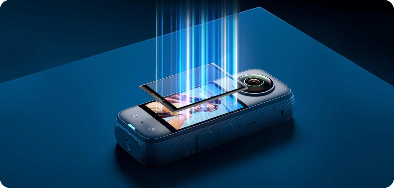 Insta360 X3 Screen Protector - Premium Protective Film for Crystal Clear Display - Easy Installation and Anti-Scratch Technology - Compatible X3 Camera
