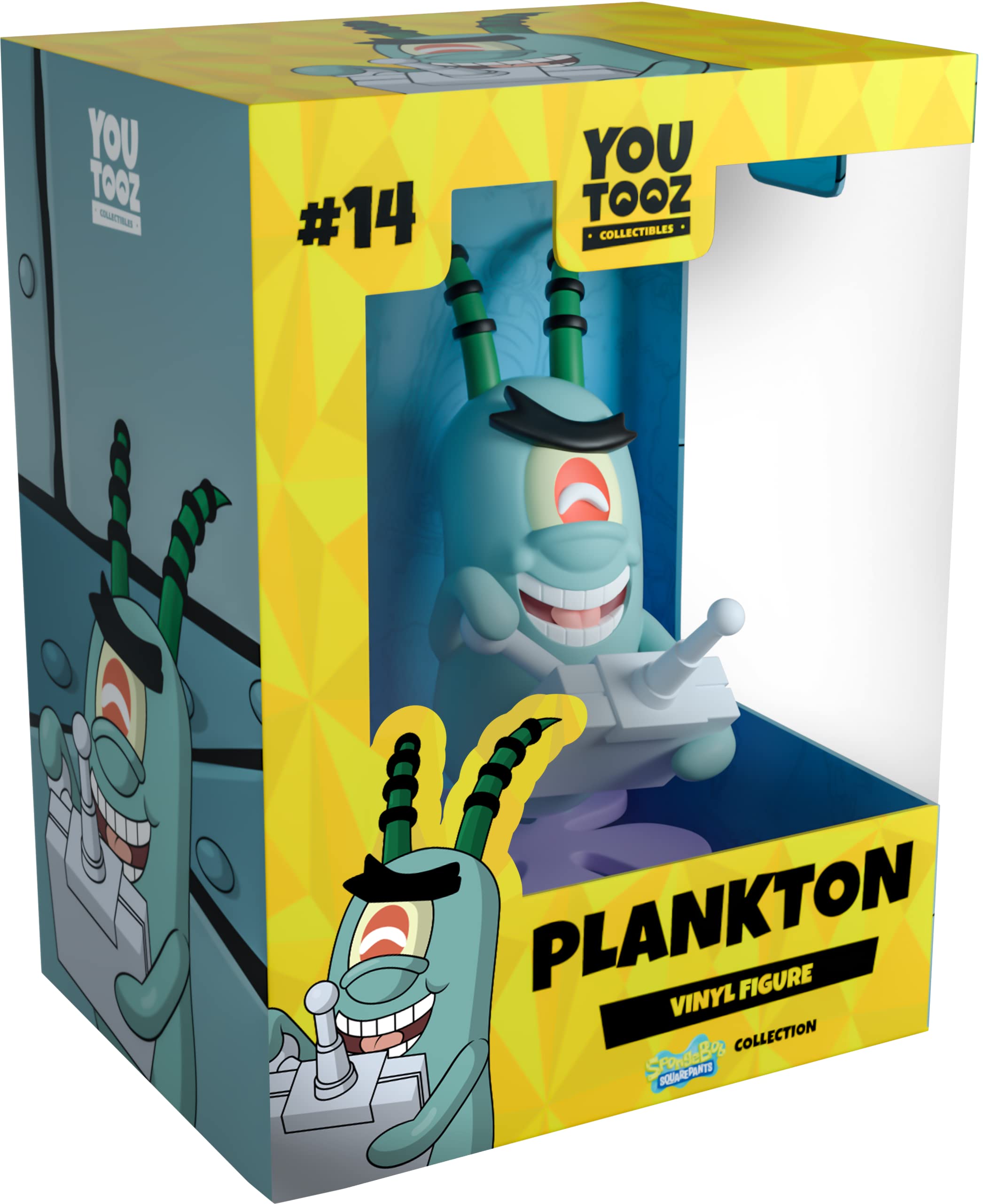 Youtooz Plankton 4.4" Inch Vinyl Figure, Official Licensed Plankton Collectible from Spongebob Squarepants by Youtooz Spongebob Squarepants Collection…