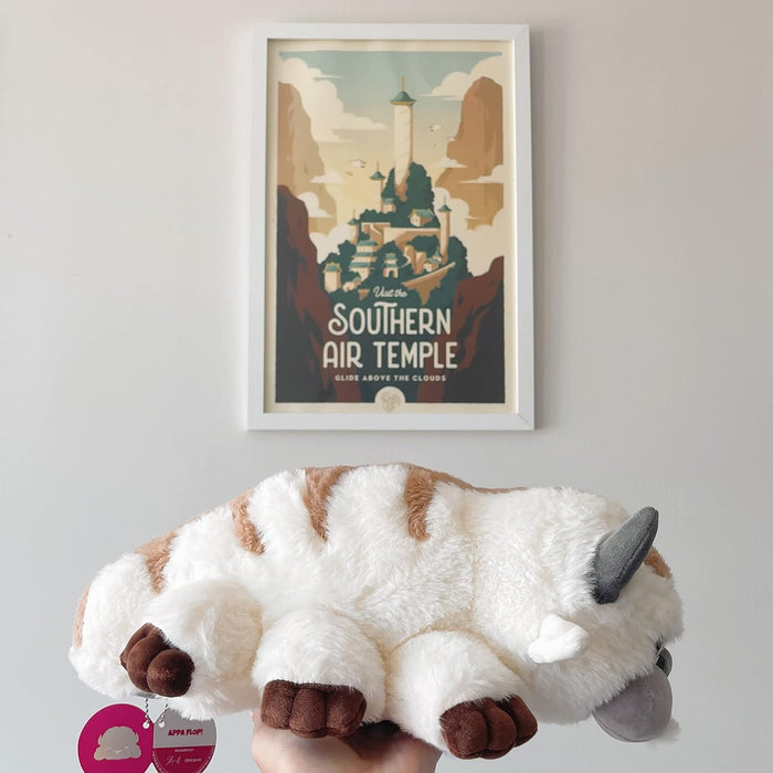 Youtooz Avatar Appa Flop Plushie, 1 ft Collectible Appa Plushie from Avatar The Last Airbender - Soft 100% PP Cotton Avatar Stuffed Appa Avatar Collection Appa flop 1ft