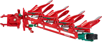 Replica dell'aratro Kverneland 2300 S Variomat, compatibile con trattori agricoli, animali e giocattoli in scala 1332, adatto a collezionisti e bambini dai 3 anni in su, multicolore