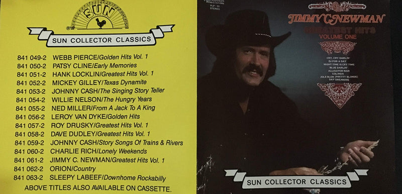 Jimmy c.Newman Greatest Hits Volume one