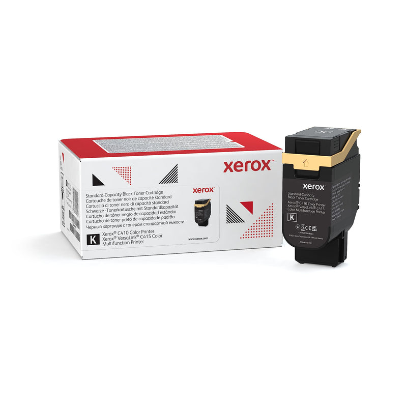 Xerox Genuine C410 Black Standard Capacity Toner Cartridge (2,400 Pages) -006R04677 (USE & Return
