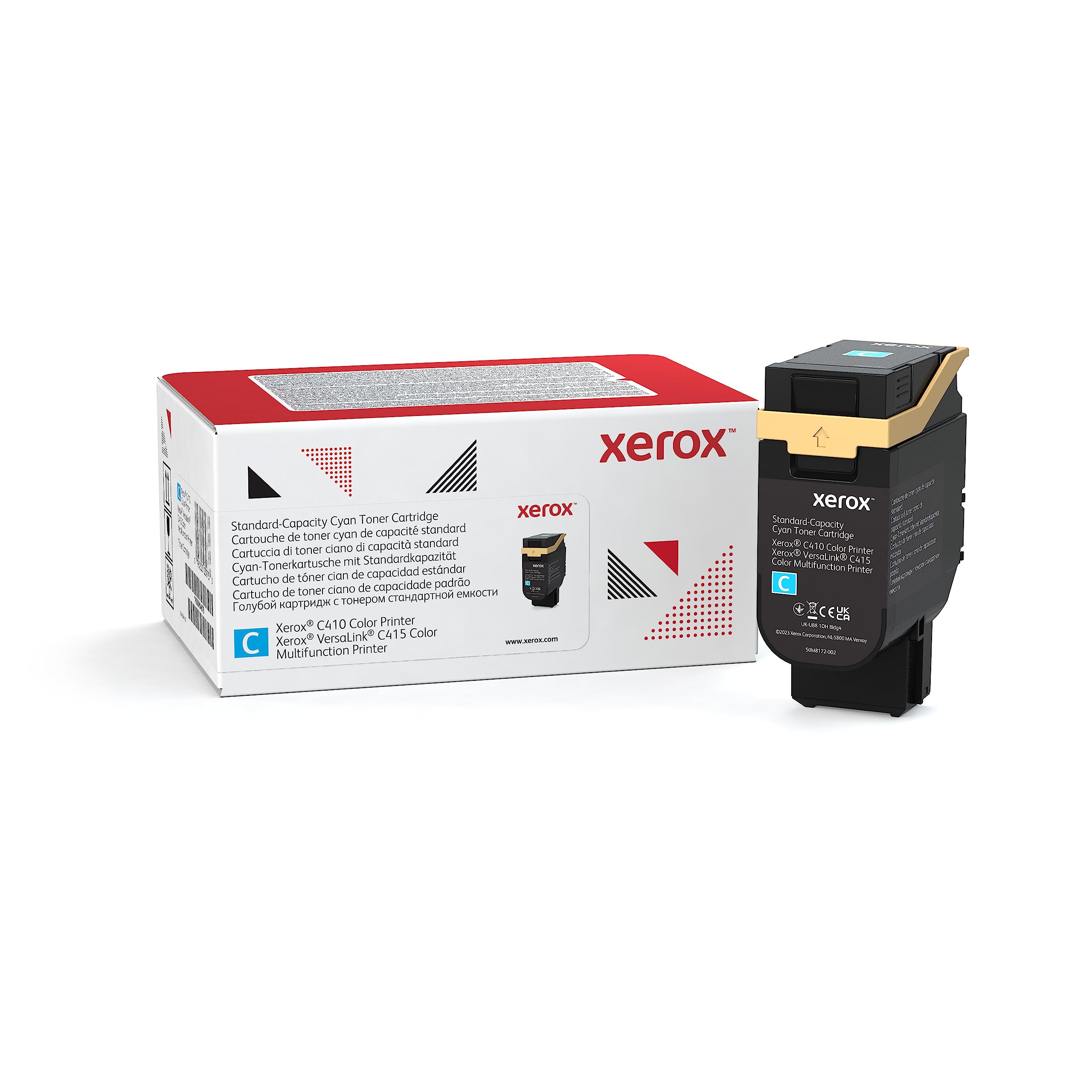 Xerox Genuine C410 Cyan Standard Capacity Toner Cartridge (2000 Pages) -006R04678 (USE & Return