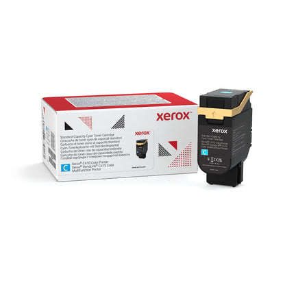 Xerox Genuine C410 Cyan Standard Capacity Toner Cartridge (2000 Pages) -006R04678 (USE & Return