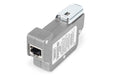 DIGITUS PoE protección contra sobretensiones - hasta 10 kV - 2X Puerto RJ45 - PoE++ - Montaje en Carril DIN - Clase de protección IP40-10/100/1000Mbps