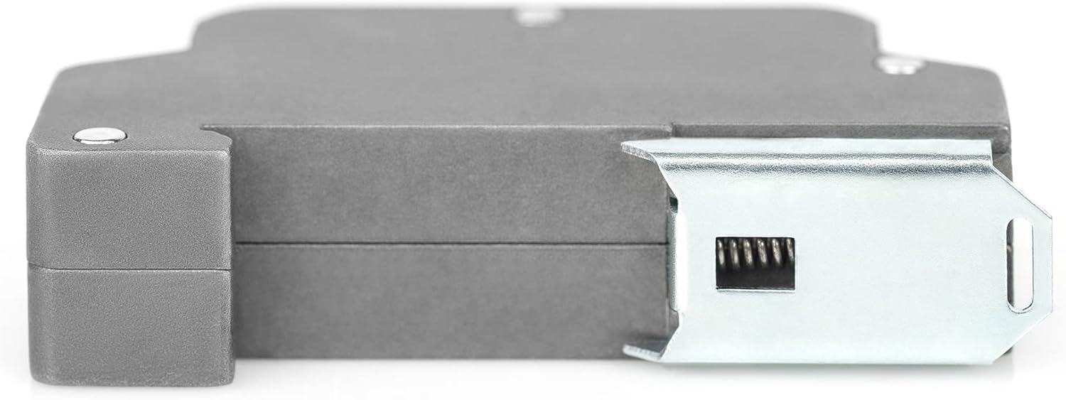 DIGITUS PoE protección contra sobretensiones - hasta 10 kV - 2X Puerto RJ45 - PoE++ - Montaje en Carril DIN - Clase de protección IP40-10/100/1000Mbps