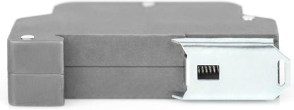 DIGITUS PoE protección contra sobretensiones - hasta 10 kV - 2X Puerto RJ45 - PoE++ - Montaje en Carril DIN - Clase de protección IP40-10/100/1000Mbps