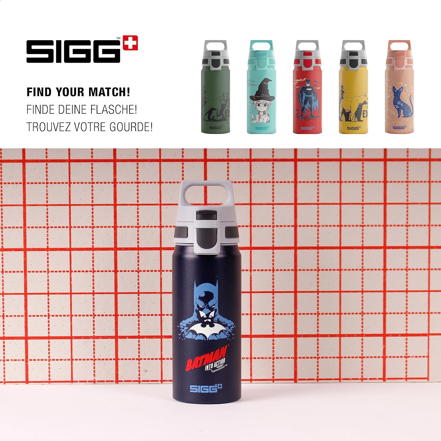 Sigg - Aluminium Kids Water Bottle - WMB ONE - Suitable For Carbonated Beverages - Leakproof - Lightweight - BPA Free - Climate Partner Certified - 0.6L