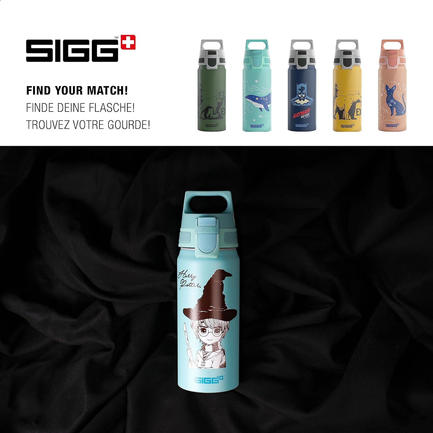Sigg - Aluminium Kids Water Bottle - WMB ONE - Suitable For Carbonated Beverages - Leakproof - Lightweight - BPA Free - Climate Partner Certified - 0.6L