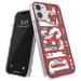 Diesel Designed for iPhone 12 Mini 5.4 Case, Clear Snap Case, Shockproof, Drop Tested Protective Cover with Raised Edges, Red/Grey iPhone 12 Mini Red/grey