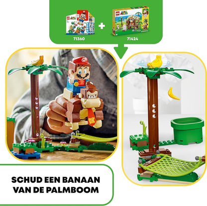 LEGO 71424 Super Mario Set de Expansión Casa del Árbol de Donkey Kong, Juguete de Construcción con 2 Figuras de Personajes para Usar con un Pack Inicial, Regalo para Niños y Niñas A Partir de 8 Años