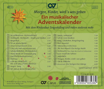 Morgen, Kinder, wird's was geben - Ein Musikalischer Adventskalender
