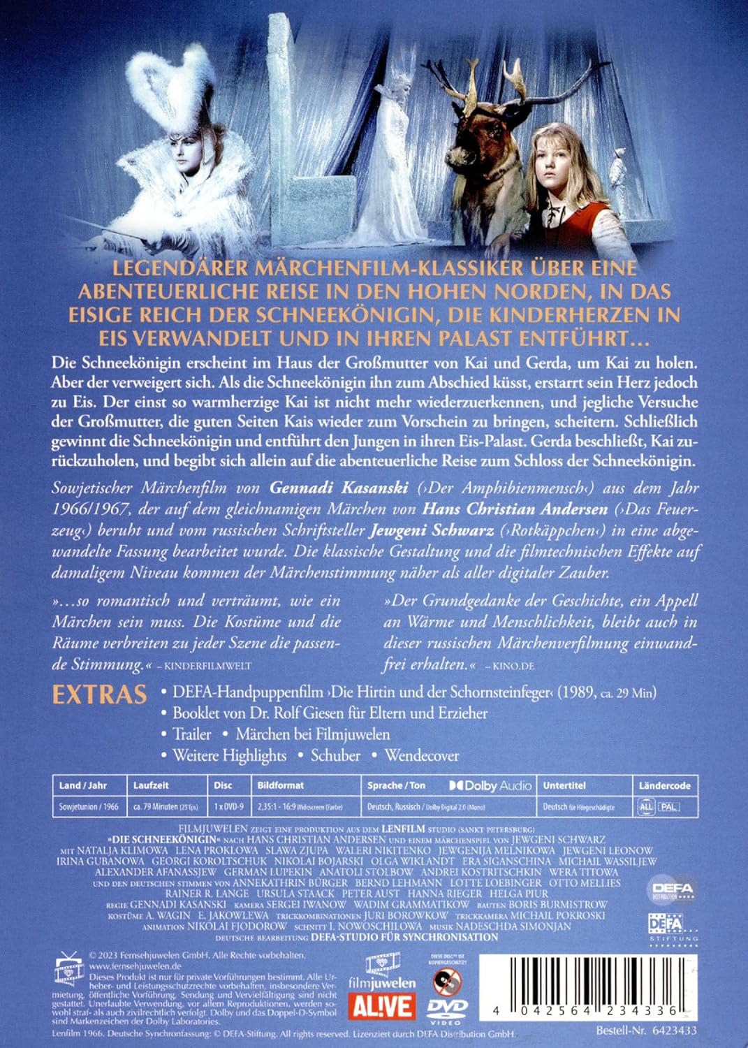 Die Schneekönigin (1966) (Filmjuwelen / DEFA-Märchen