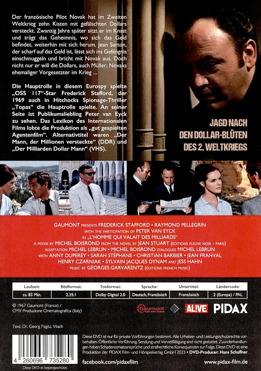 Der goldene Schlüssel (L'homme qui valait des milliards) / Spannender Thriller mit Starbesetzung (Pidax Film-Klassiker