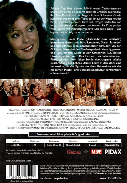 Atlantic City, USA - Remastered Edition / Starbesetztes Meisterwerk von Regisseur Louis Malle (Pidax Arthouse)