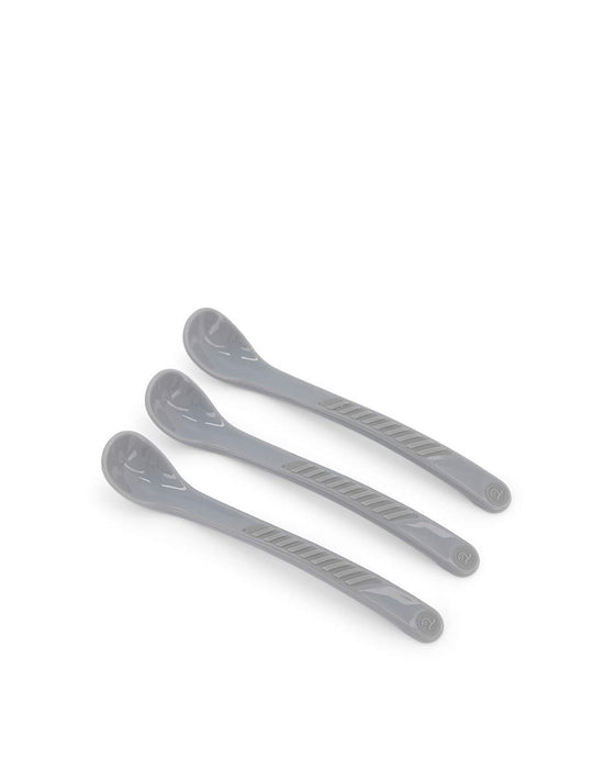 Twistshake 3X Feeding Spoon Set for Baby, Infant Feeding, BPA Free, 6+ Months, Pastel Grey