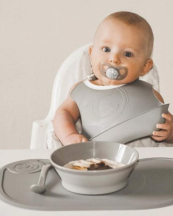 Twistshake 3X Feeding Spoon Set for Baby, Infant Feeding, BPA Free, 6+ Months, Pastel Grey