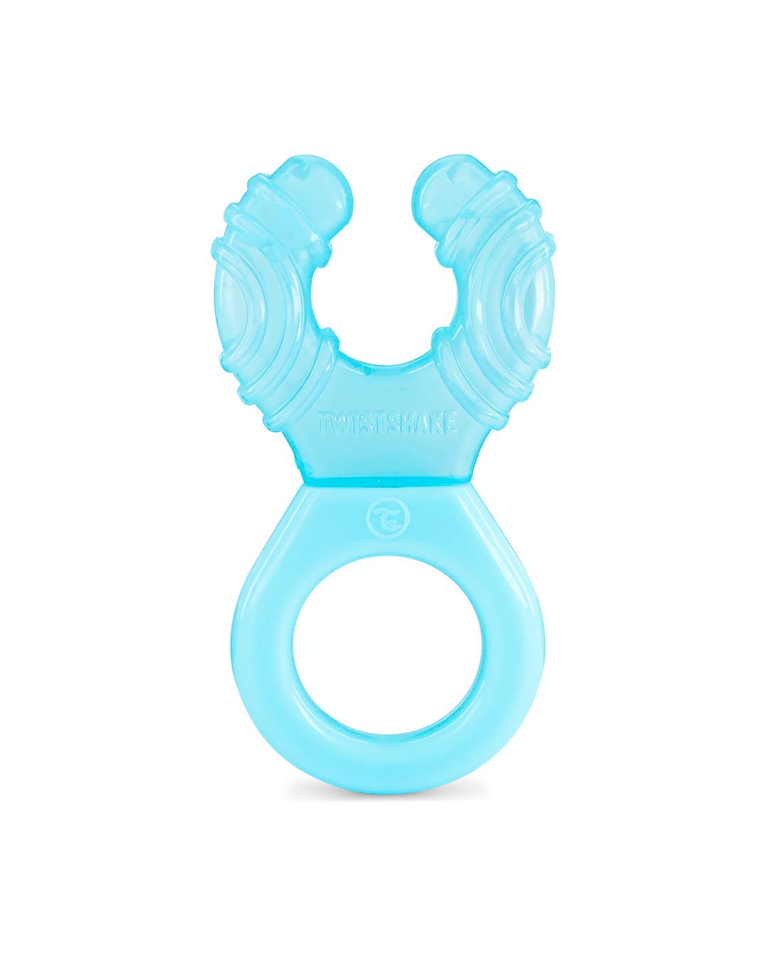 Twistshake Verkoelende Bijtringen voor 2+ maanden Baby, Bijtspeelgoed Masseert en Kalmeert Tandvlees Gevuld met Water, BPA Vrij, Pastel Blauw