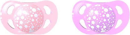 Twistshake Pacifier, Pastel Pink Purple, 6 Months, 2-Piece Pink/Purple 6 Months