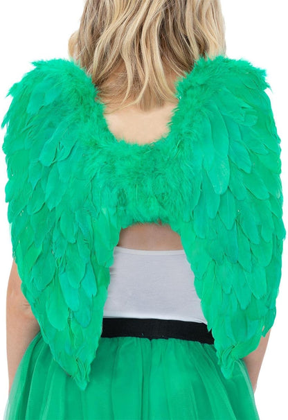Smiffys 53177, Green Angel Wings, Unisex Adult, One Size