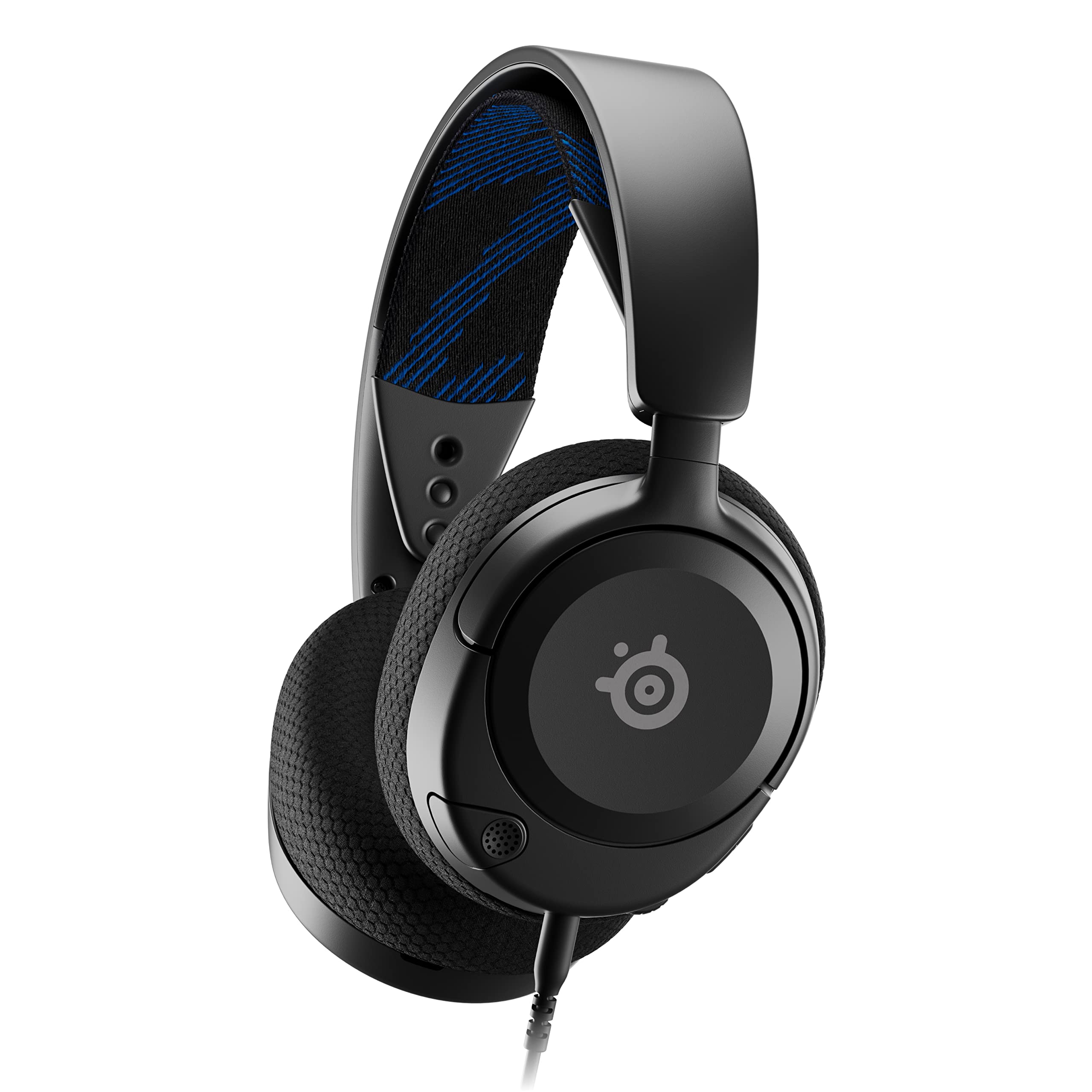 SteelSeries Arctis Nova 1P - Cuffie da gaming multisistema - Driver Hi-Fi - Audio spaziale a 360° - Cuscinetti auricolari in memory foam - Ultra leggere - PS5, PS4, PC, Switch, Xbox - Nero