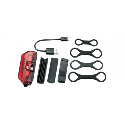 TOPEAK RedLite Aero USB 1W - Lampe arrière vélo